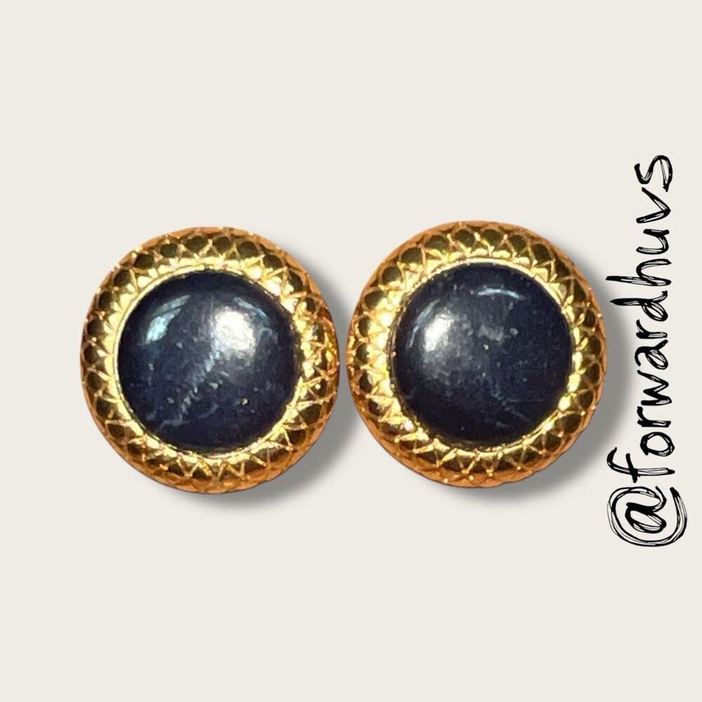Bundle Sale 3 for $15 | Vintage Liz Claiborne LCi Earrings – Blue Center